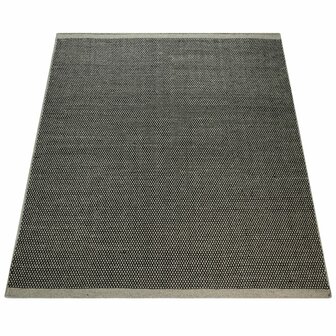 Wollen karpet of vloerkleed FRANSICO 300 kleur grijs