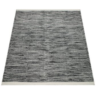 Wollen karpet of vloerkleed FRANSICO 300 kleur zwart wit