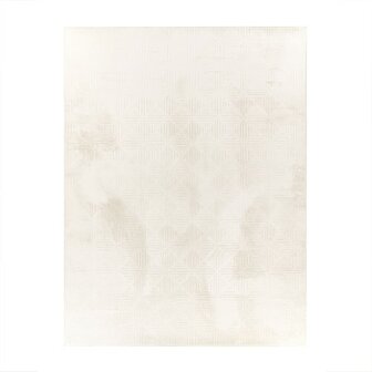 Effen creme karpet of vloerkleed SKY 523