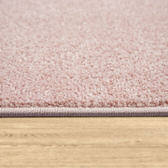 Kortpolig effen vloerkleed PORTUGAL 890 kleur rose