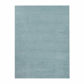 Kortpolig effen vloerkleed PORTUGAL 890 kleur turquoise