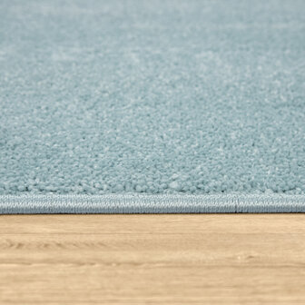 Kortpolig effen vloerkleed PORTUGAL 890 kleur turquoise