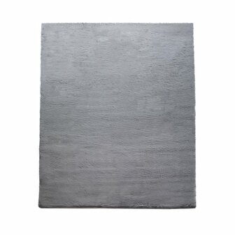 Hoogpolig effen soft vloerkleed SOFTY 780 kleur antraciet