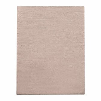 Hoogpolig effen soft vloerkleed SOFTY 780 kleur beige