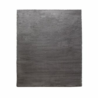 Hoogpolig effen soft vloerkleed SOFTY 780 kleur charcoal