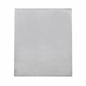 Hoogpolig effen soft vloerkleed SOFTY 780 kleur grijs