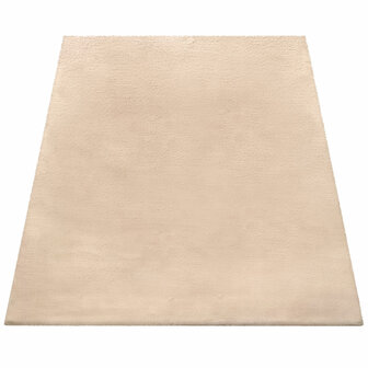 Hoogpolig effen soft vloerkleed SOFTY 780 kleur zand