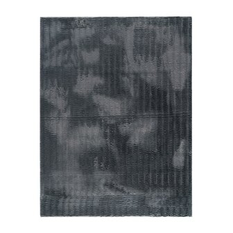 Hoogpolig soft vloerkleed ANDRES 743 kleur antraciet