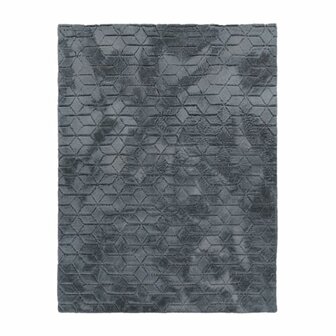 Hoogpolig soft vloerkleed ANDRES 745 kleur antraciet