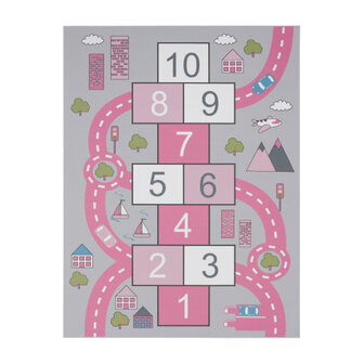 Kinder vloerkleed of karpet KIDDY 569 kleur pink