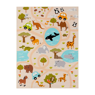 Kinder vloerkleed of karpet KIDDY 580 kleur multicolor