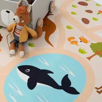 Kinder vloerkleed of karpet KIDDY 580 kleur multicolor