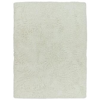 Hoogpolig vloerkleed of karpet LONDON 591 kleur wit