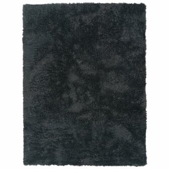 Hoogpolig vloerkleed of karpet LONDON 591 kleur antraciet