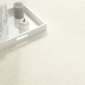 Effen creme vloerkleed of karpet AMBIANCE 521