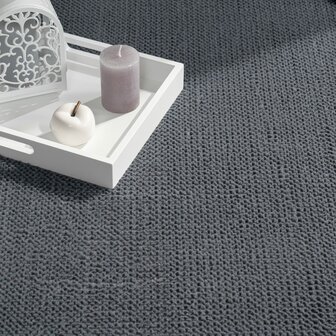 Effen antraciet vloerkleed of karpet AMBIANCE 521