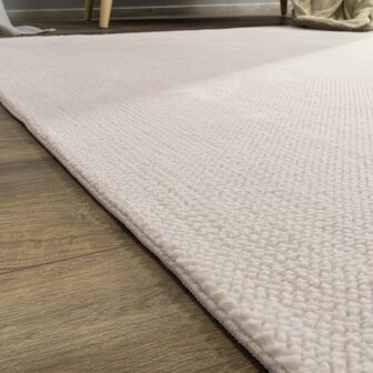 Effen beige vloerkleed of karpet AMBIANCE 521