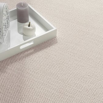 Effen beige vloerkleed of karpet AMBIANCE 521