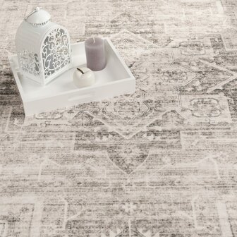 Klassiek vintage vloerkleed of karpet SPECTRUM kleur beige 461