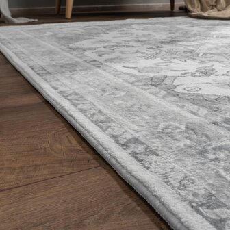 Klassiek vintage vloerkleed of karpet SPECTRUM kleur grijs 462