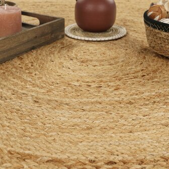 Jute vloerkleed of karpet BOSTON kleur natur 599