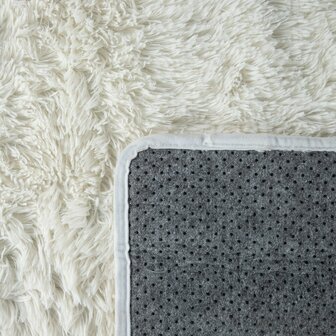 Hoogpolig vloerkleed of karpet LONDON 591 kleur wit