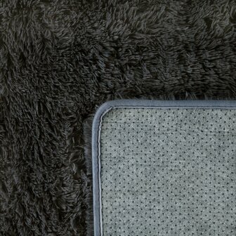 Hoogpolig vloerkleed of karpet LONDON 591 kleur antraciet