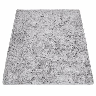 Hoogpolig vloerkleed of karpet LONDON 591 kleur zilver