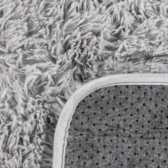 Hoogpolig vloerkleed of karpet LONDON 591 kleur zilver