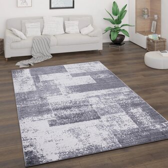 Design vloerkleed BREMEN 873 kleur grijs