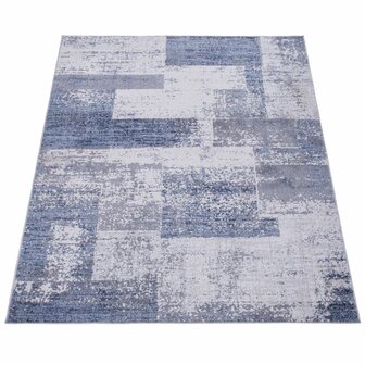 Design vloerkleed BREMEN 873 kleur blauw