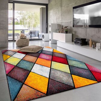 Multicolor vloerkleed PICASSO 764