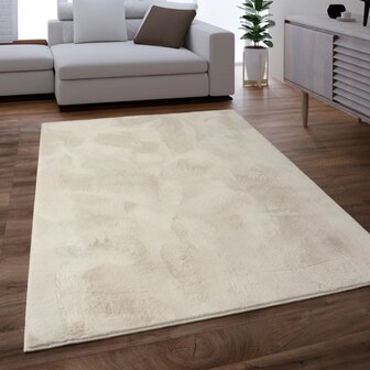 Uni creme vloerkleed COMFY 380