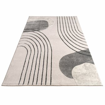 Modern karpet of vloerkleed BRUSSEL 216 kleur grijs