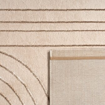 Modern karpet of vloerkleed BRUSSEL 215 kleur creme