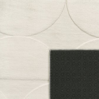 Effen creme karpet of vloerkleed SKY 526