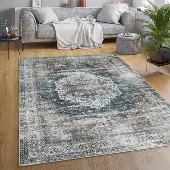 Klassiek vintage karpet of vloerkleed CLASSIC 335 kleur grijs