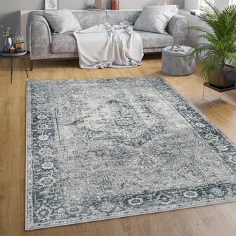 Klassiek vintage karpet of vloerkleed CLASSIC 333 kleur grijs
