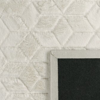 Hoogpolig soft vloerkleed ANDRES 745 kleur creme