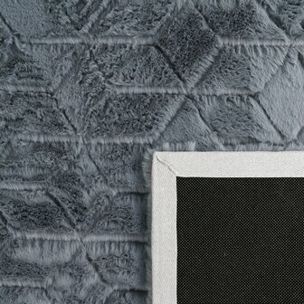 Hoogpolig soft vloerkleed ANDRES 745 kleur antraciet