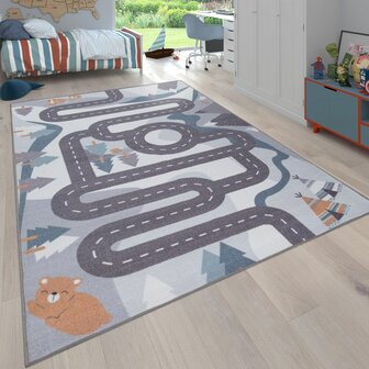 Kinder vloerkleed of karpet KIDDY 574 kleur creme