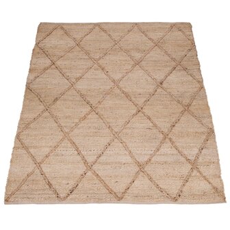 Jute vloerkleed of karpet ACTON kleur creme 685