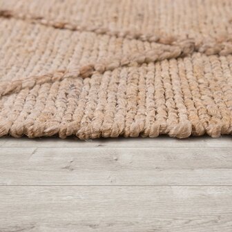 Jute vloerkleed of karpet ACTON kleur creme 685