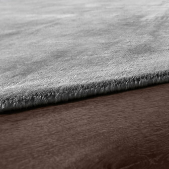 Viscose vloerkleed of karpet MERLIN kleur grijs 330