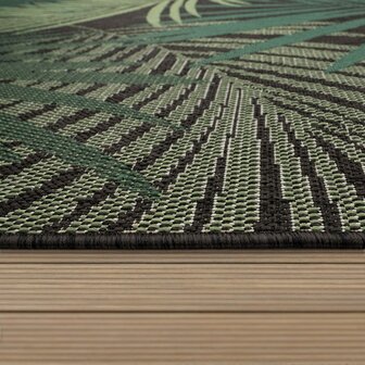 Outdoor vloerkleed of karpet ANNE kleur zwart 534