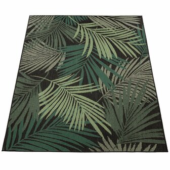 Outdoor vloerkleed of karpet ANNE kleur zwart 534