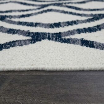 Vloerkleed of karpet VIENNA kleur blauw 502