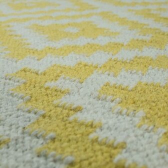 Vloerkleed of karpet VIENNA kleur geel wit 500