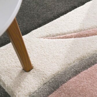 Modern 3D vloerkleed of karpet ARWIN kleur pink 235