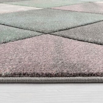 Modern 3D vloerkleed of karpet ARWIN kleur multicolor 238